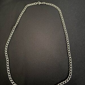 Cuban Silver Chain Necklace